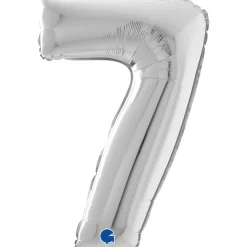 NUMEROFOLIO 7 HOPEANVÄRINEN 66 CM