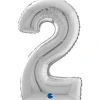 NUMEROFOLIO 2 HOPEANVÄRINEN 66 CM