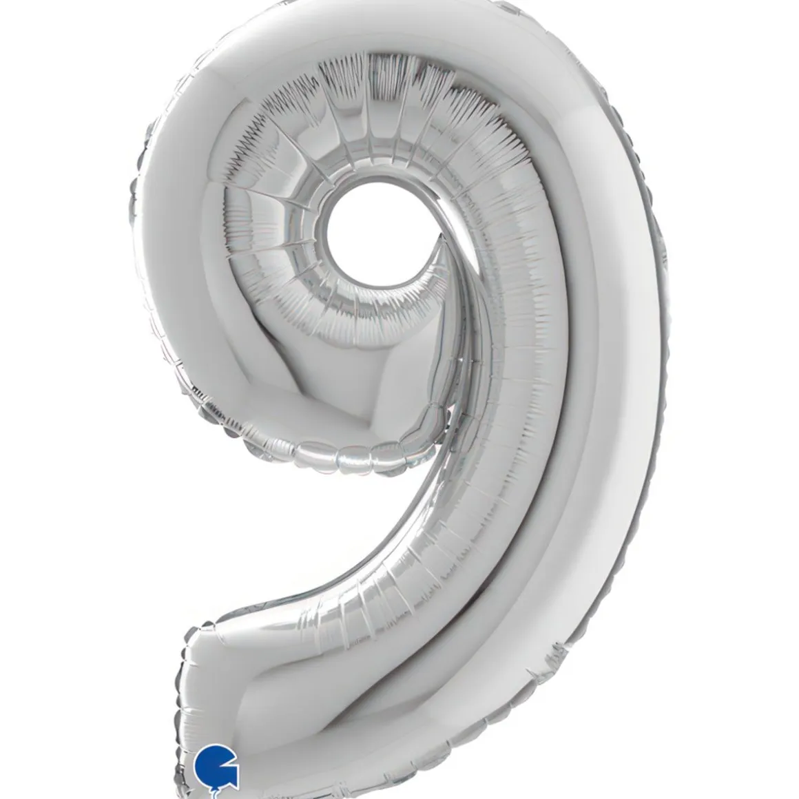 NUMEROFOLIO 9 HOPEANVÄRINEN 66 CM