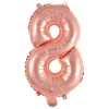 NUMEROFOLIO 8 RUUSUKULLANVÄRINEN PUHALLETTAVA 35 CM