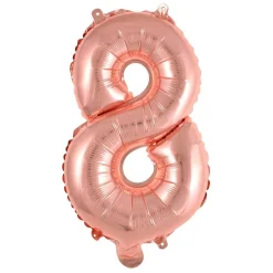 NUMEROFOLIO 8 RUUSUKULLANVÄRINEN PUHALLETTAVA 35 CM