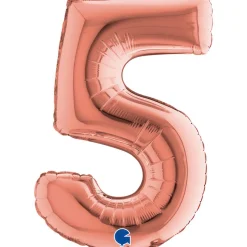 NUMEROFOLIO 5 RUUSUKULLANVÄRINEN PUHALLETTAVA 35 CM