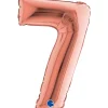 NUMEROFOLIO 7 RUUSUKULLANVÄRINEN PUHALLETTAVA 35 CM
