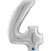 NUMEROFOLIO 4 HOPEANVÄRINEN 66 CM
