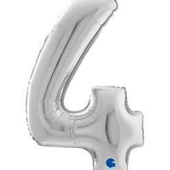 NUMEROFOLIO 4 HOPEANVÄRINEN 66 CM