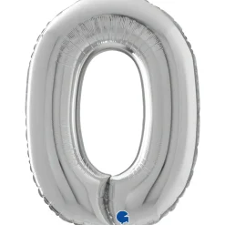 NUMEROFOLIO 0 HOPEANVÄRINEN 66 CM