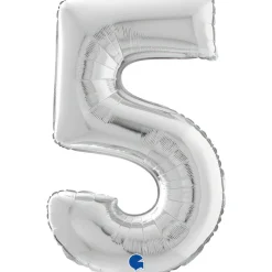 NUMEROFOLIO 5 HOPEANVÄRINEN 66 CM