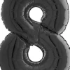 NUMEROFOLIO 8 MUSTA 70 CM