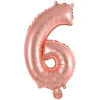 NUMEROFOLIO 6 RUUSUKULLANVÄRINEN PUHALLETTAVA 35 CM
