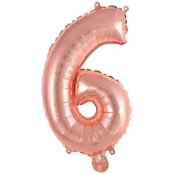 NUMEROFOLIO 6 RUUSUKULLANVÄRINEN PUHALLETTAVA 35 CM