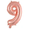 NUMEROFOLIO 9 RUUSUKULLANVÄRINEN PUHALLETTAVA 35 CM