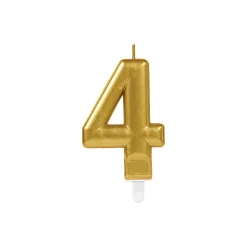 NUMEROKYNTTILÄ 4 KULLANVÄRINEN