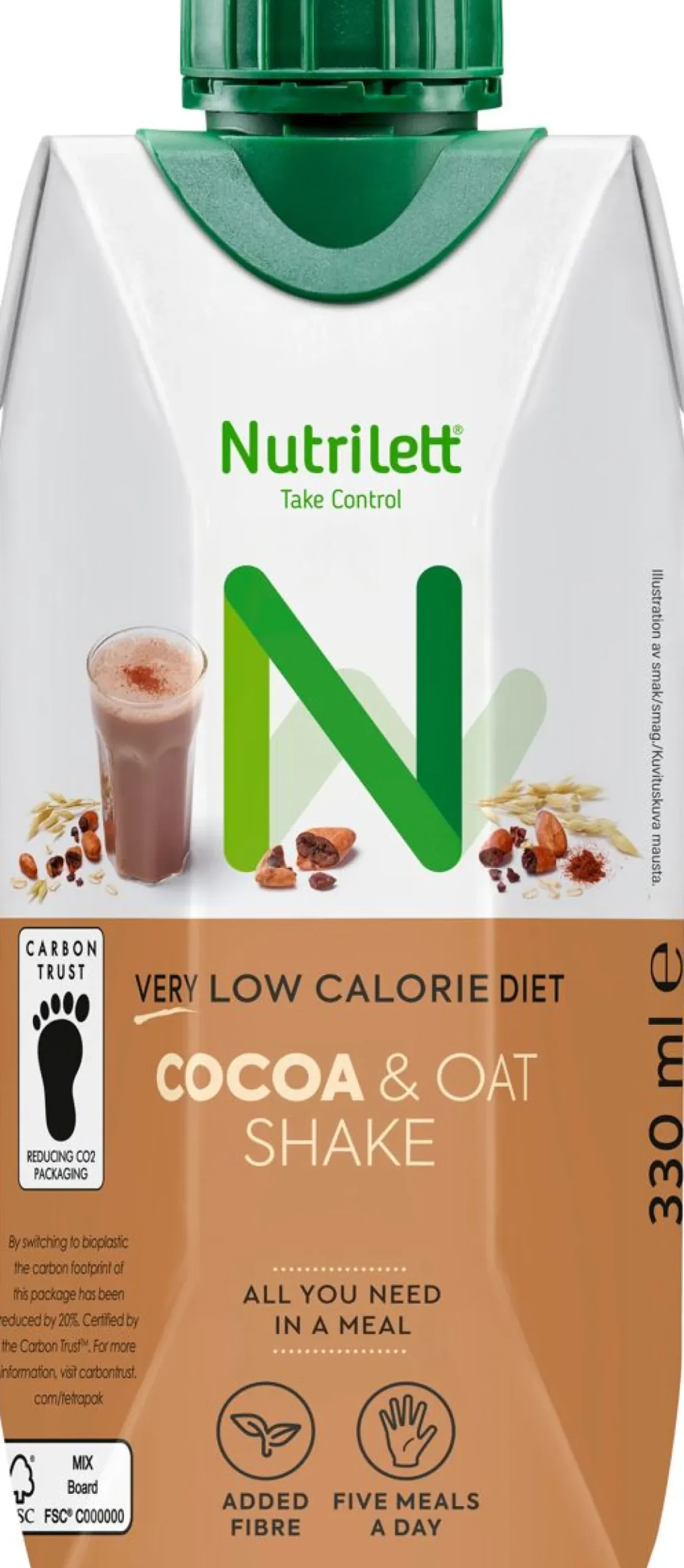 NUTRILETT COCOA & OAT VLCD ATERIANKORVIKEJUOMA 330 ML