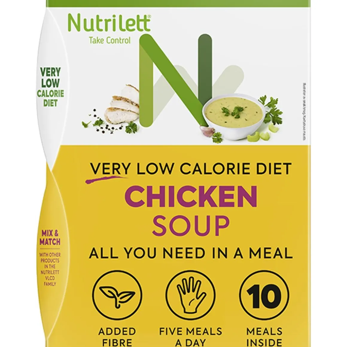 NUTRILETT VLCD CHICKEN SOUP RUOKAVALIONKORVIKE 10 KPL 350 G