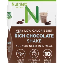 NUTRILETT VLCD RICH CHOCOLATE SHAKE RUOKAVALIONKORVIKE 10 KPL 350