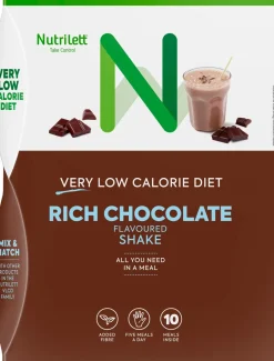 NUTRILETT VLCD RICH CHOCOLATE SHAKE RUOKAVALIONKORVIKE 10 KPL 350
