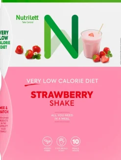 NUTRILETT VLCD STRAWBERRY SHAKE RUOKAVALIONKORVIKE 10 KPL 350 G