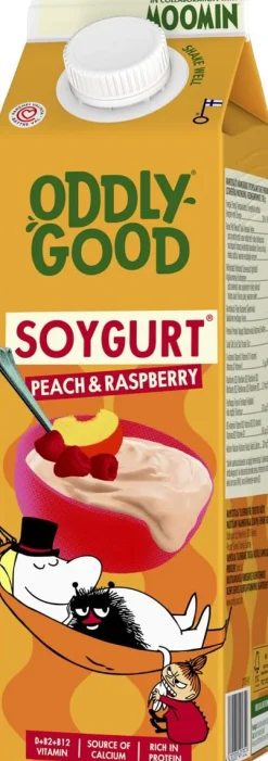 ODDLYGOOD SOYGURT PERSIKKA-VADELMA 1KG