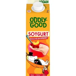 ODDLYGOOD SOYGURT PERSIKKA-VADELMA 1KG