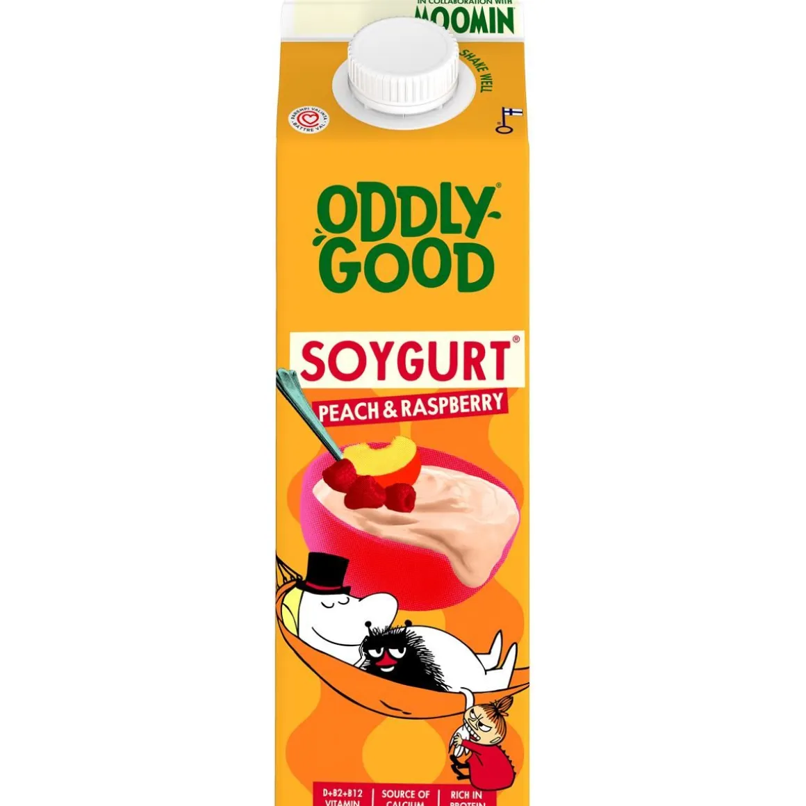 ODDLYGOOD SOYGURT PERSIKKA-VADELMA 1KG