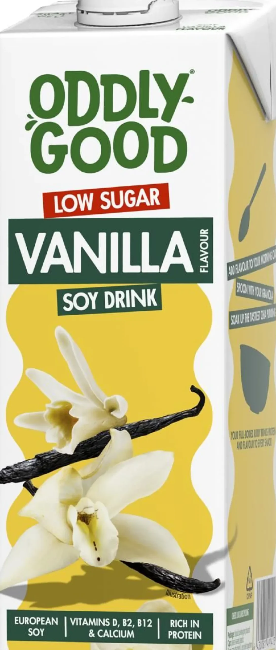 ODDLYGOOD SOIJAJUOMA VANILJA VÄHÄSOKERINEN 1L