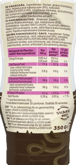 O'HOJ JÄLKIRUOKAKASTIKE SUKLAAKASTIKE 350 G