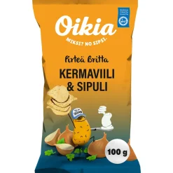 OIKIA PIRTEÄ BRITTA KERMAVIILI- SIPULI PERUNALASTU VEGAA