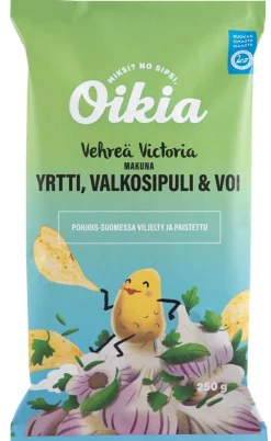 OIKIA PERUNALASTU VEHREÄ VICTORIA YRTTIEN, VALKOSIPULIN JA VOIN 250 G