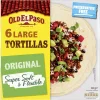 OLD EL PASO FLOUR TORTILLAS LARGE 6KPL 350 G