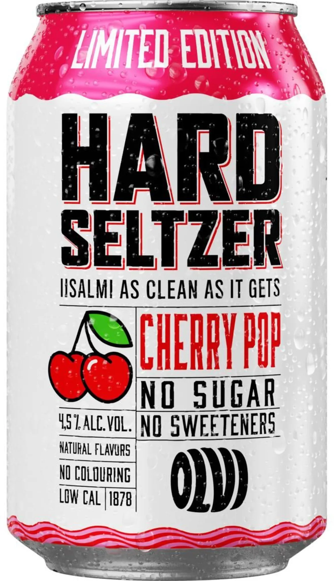 OLVI HARD SELTZER 4,5% CHERRY POP TLK 330 ML
