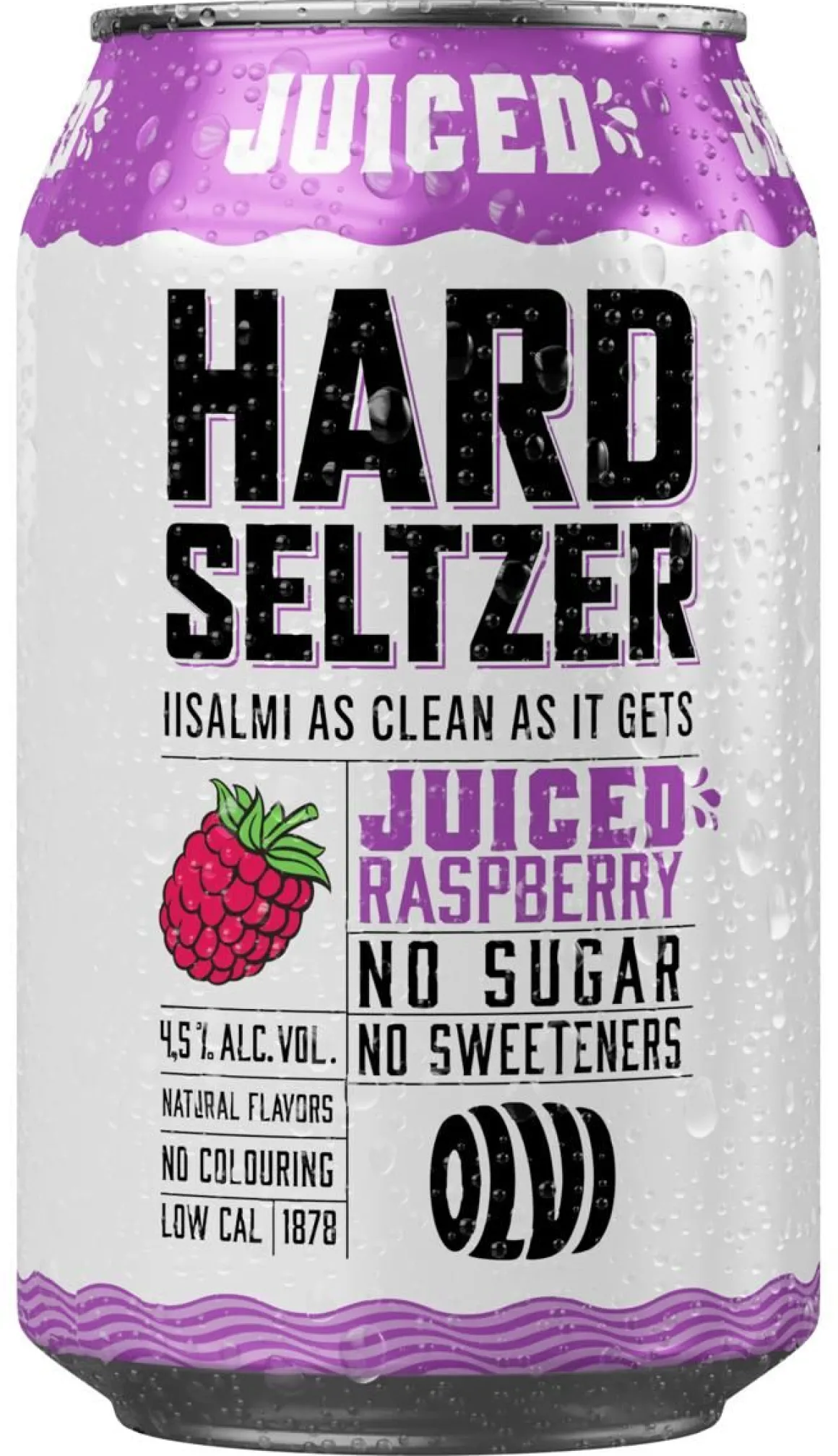 OLVI HARD SELTZER 4,5% JUICED RASPBERRY TLK 330 ML