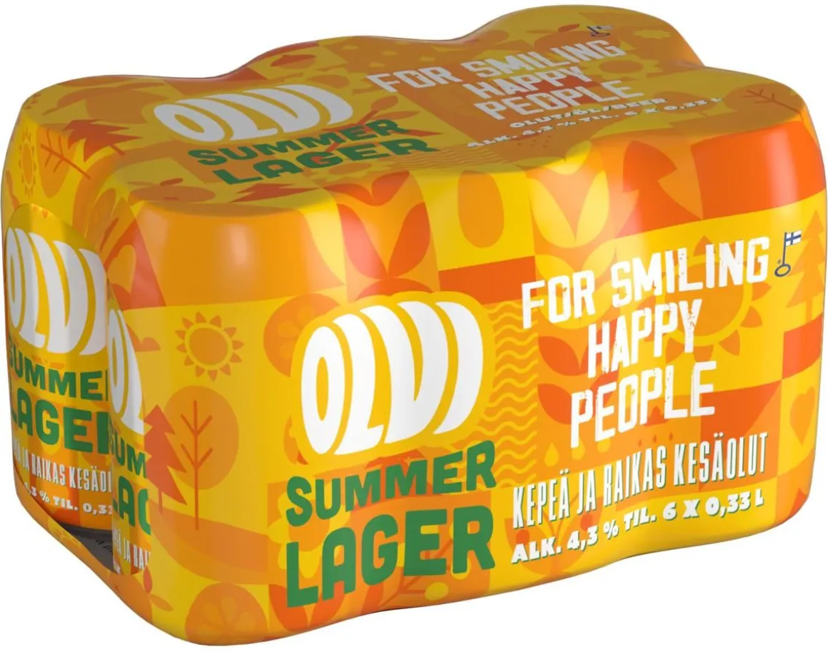 OLVI SUMMER LAGER 4,3% 0,33 TLK 6-PACK 1,98 L
