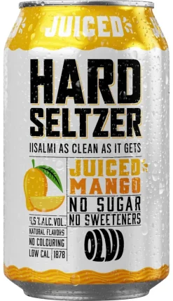 OLVI HARD SELTZER 4,5% JUICED MANGO TLK 330 ML