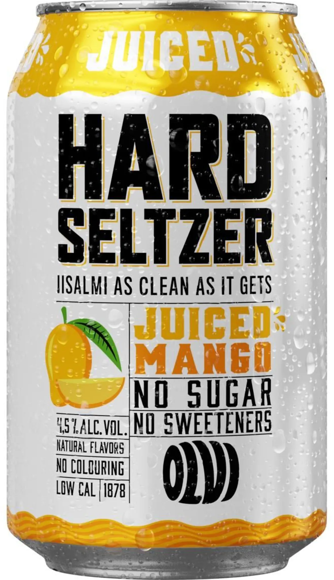 OLVI HARD SELTZER 4,5% JUICED MANGO TLK 330 ML