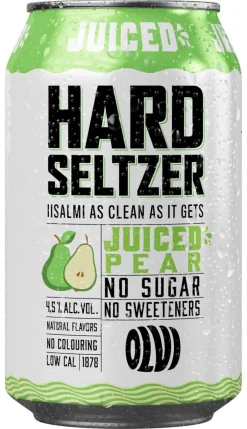 OLVI HARD SELTZER 4,5% JUICED PEAR TLK 330 ML