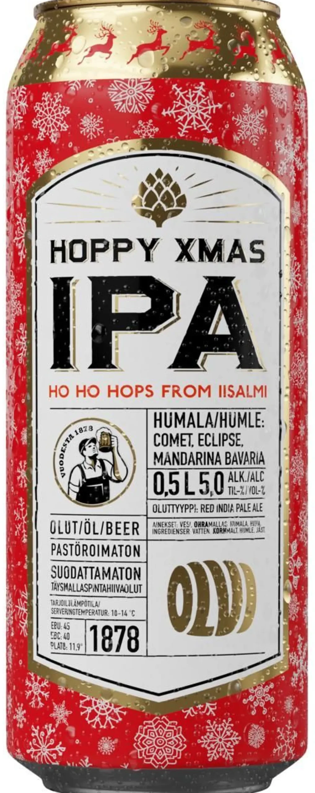 OLVI HOPPY XMAS IPA 5% 500 ML