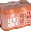 OLVI LONG DRINK 5,5% PEACH 0,33 TLK 6-PACK 1,98 L