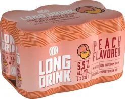 OLVI LONG DRINK 5,5% PEACH 0,33 TLK 6-PACK 1,98 L