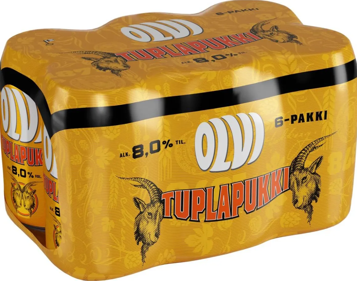 OLVI TUPLAPUKKI 8% 0,33 TLK 6-PACK 1,98 L