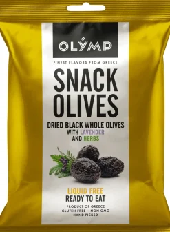 OLYMP KUIVAT MUSTA OLIIVI SNACK YRTTI-LAVENTELI 70 G