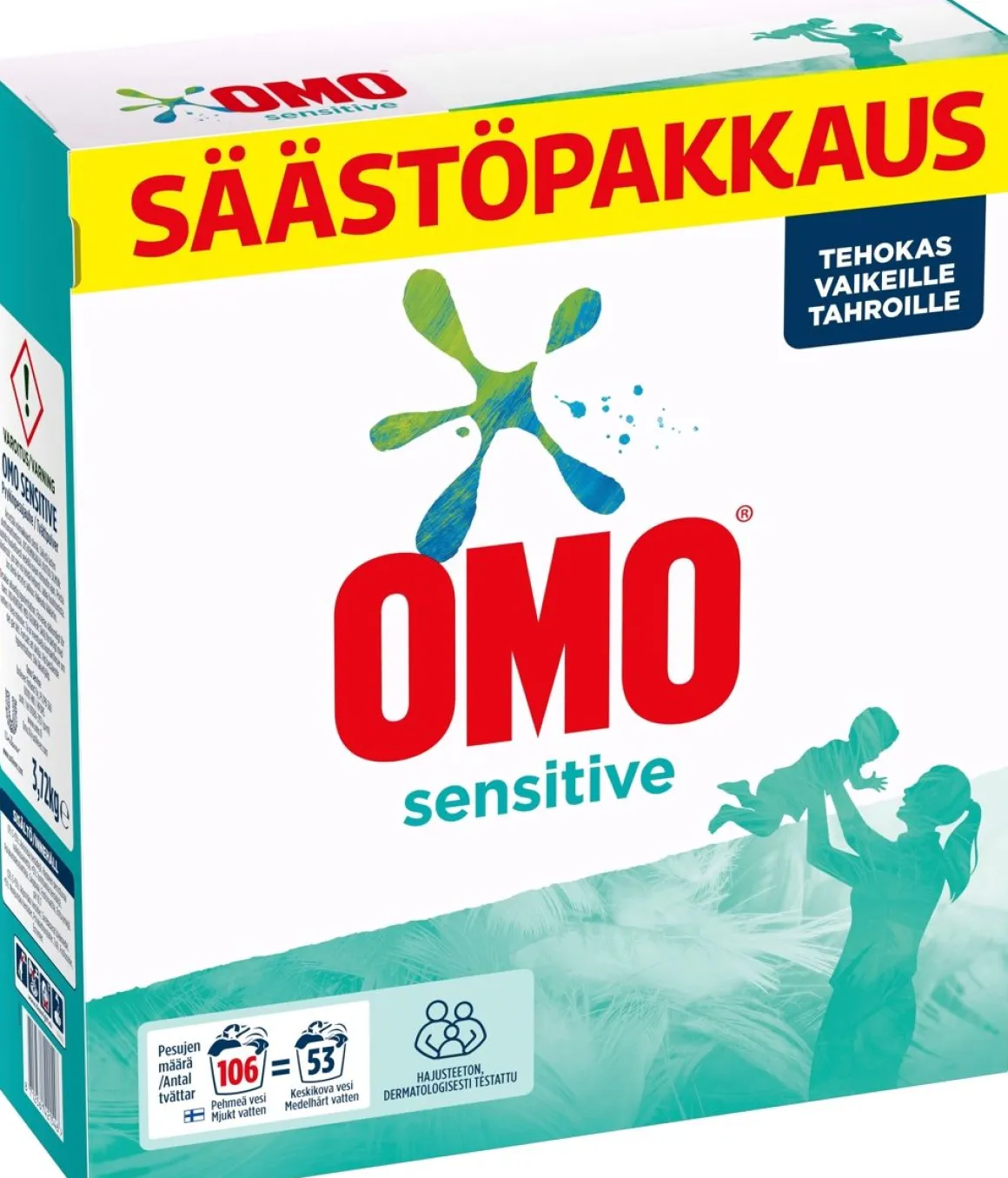 OMO SENSITIVE PYYKINPESUJAUHE 3,72KG 3,72 KG