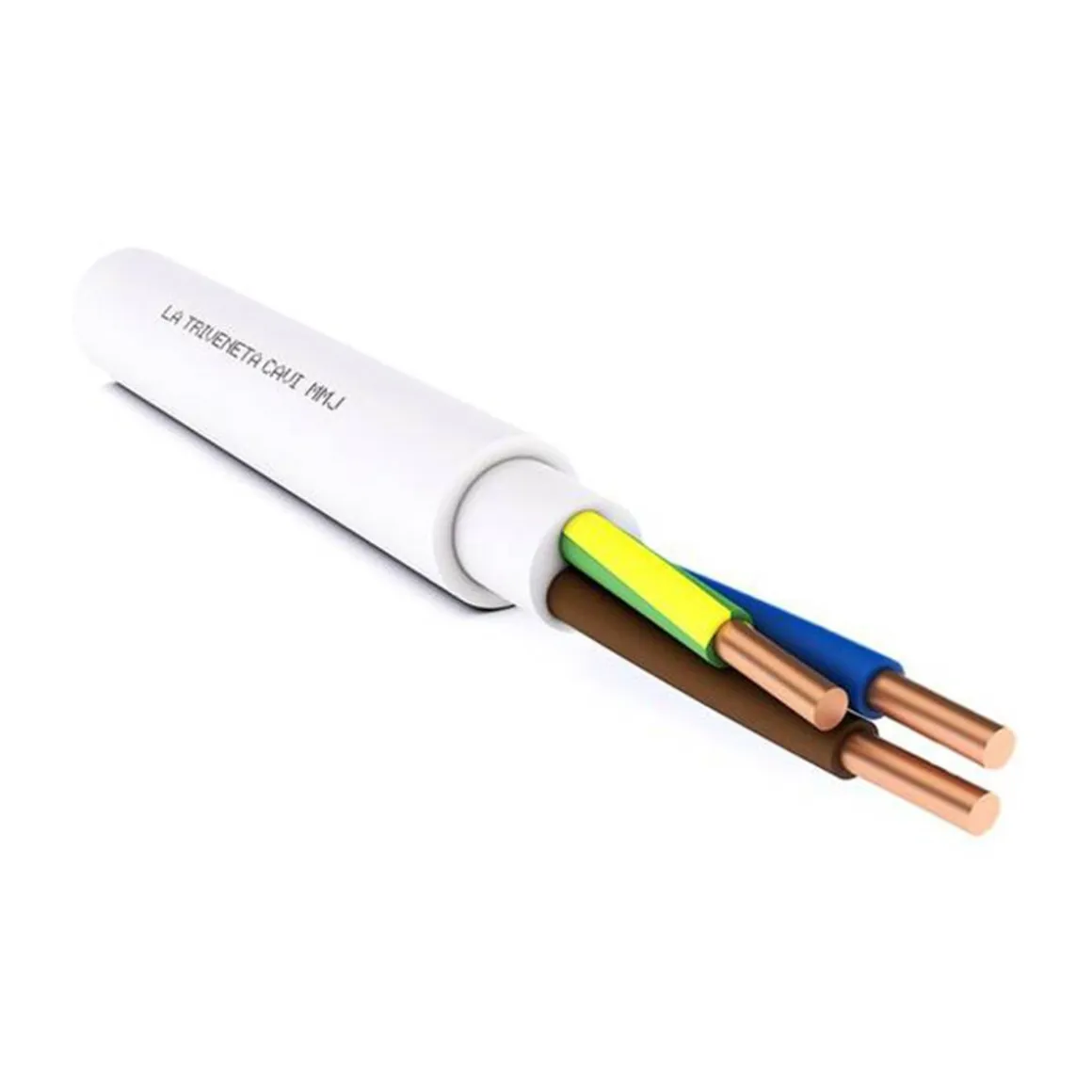 OPAL ASENNUSKAAPELI MSK 3X 1,5MM2 VALKOINEN 25M