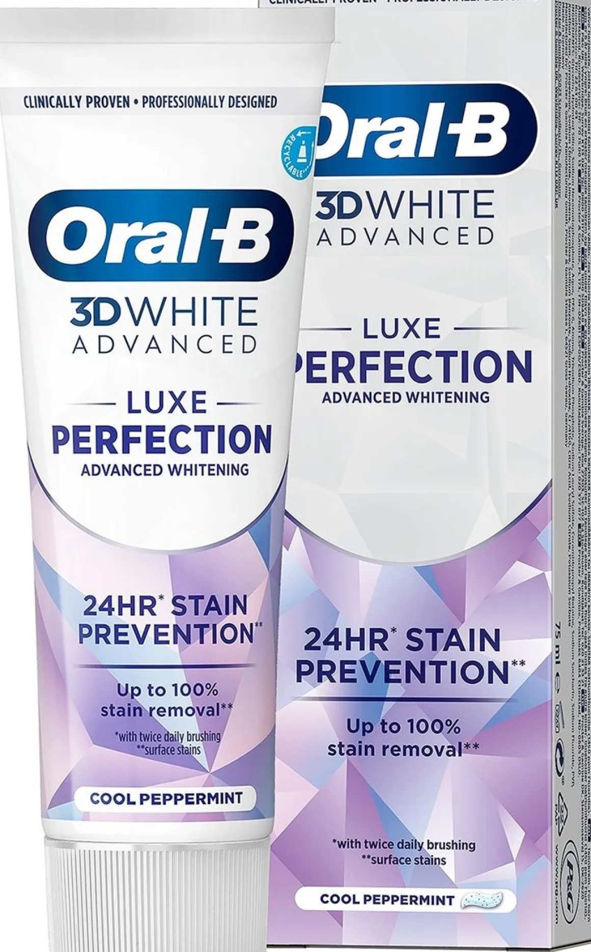 ORAL-B 3D WHITE LUXE PERFECTION HAMMASTAHNA 75 ML