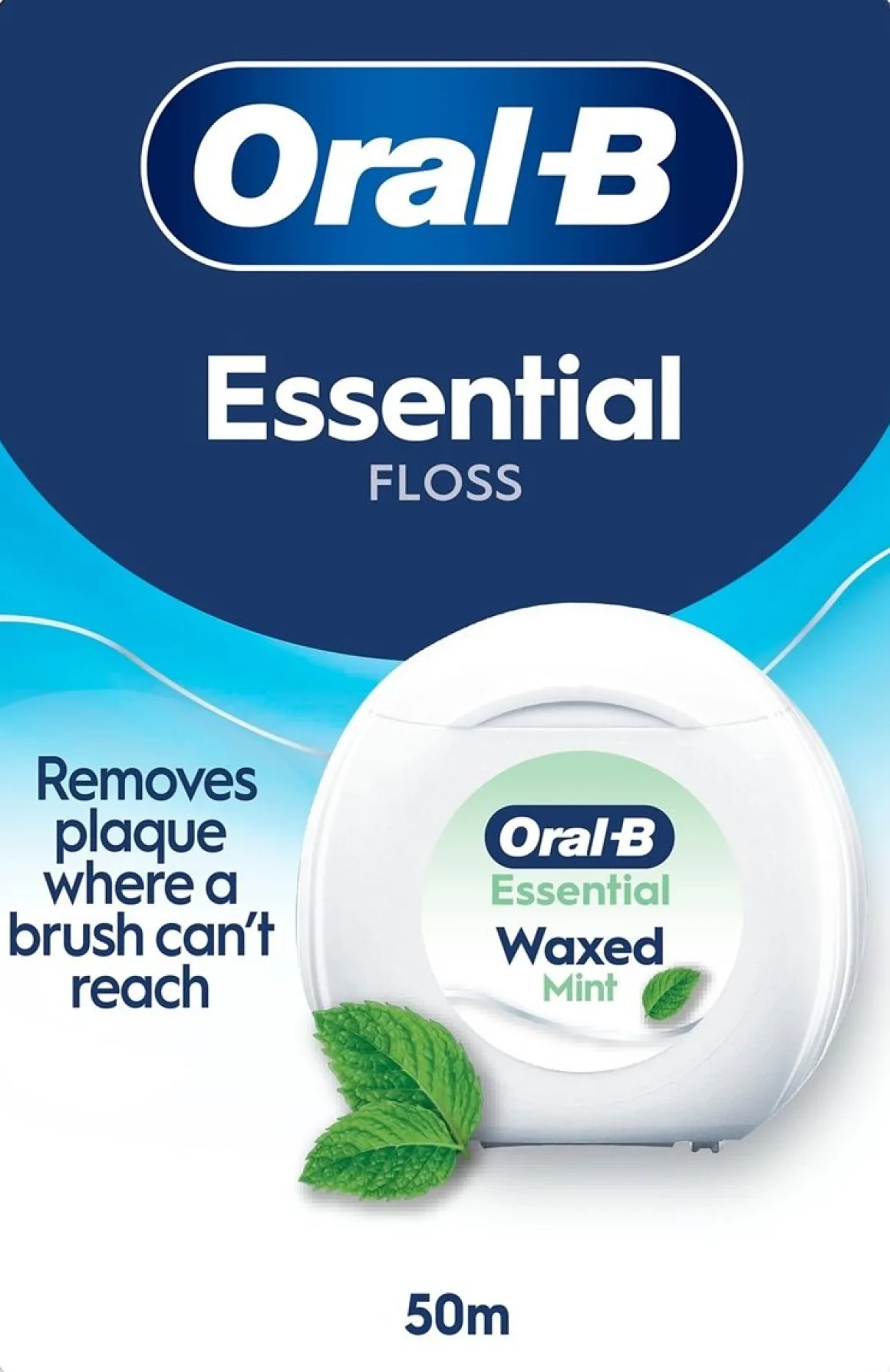 ORAL-B MANUAL HAMMASLANKA ESSENTIAL FLOSS MINT 50M
