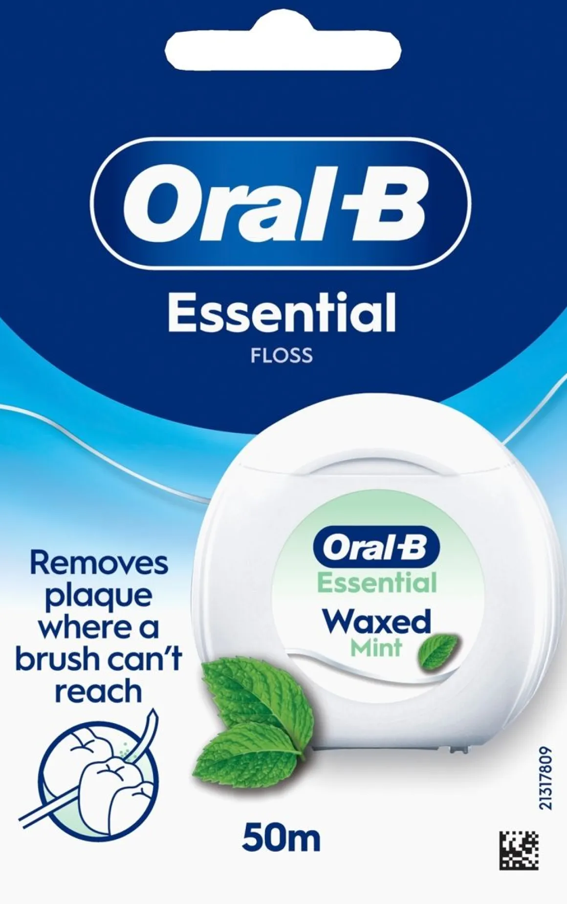 ORAL-B MANUAL HAMMASLANKA ESSENTIAL FLOSS MINT 50M