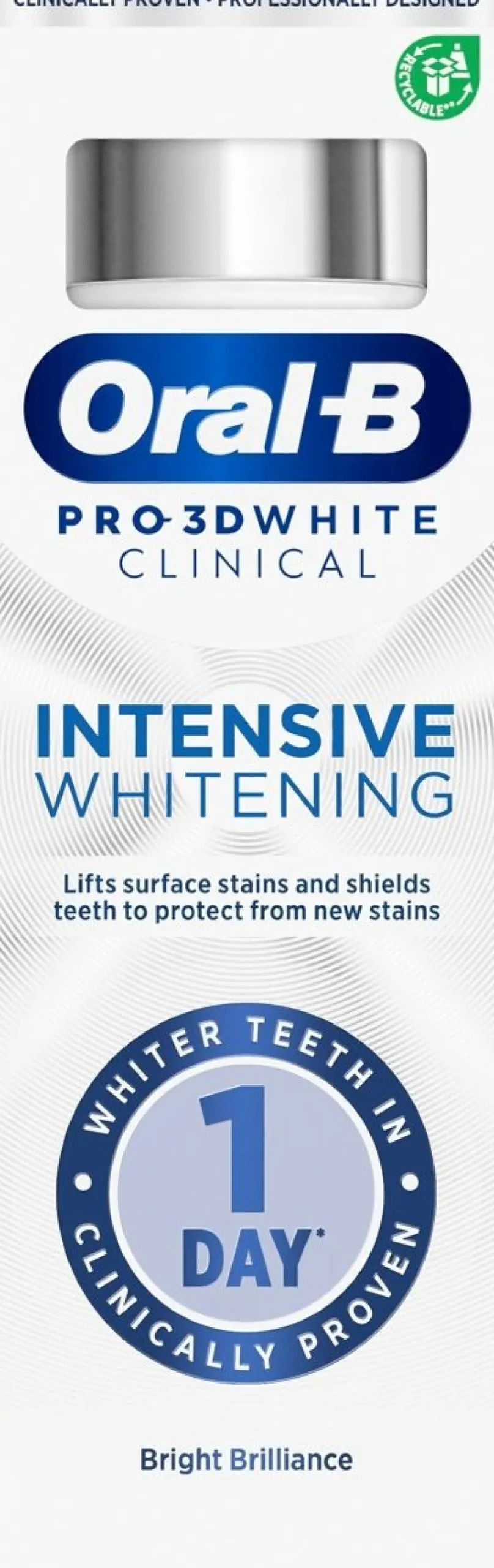 ORAL-B PRO-3DW CLINICAL INTENSIVE WHITENING BRIGHT BRILLIANCE H 75 ML