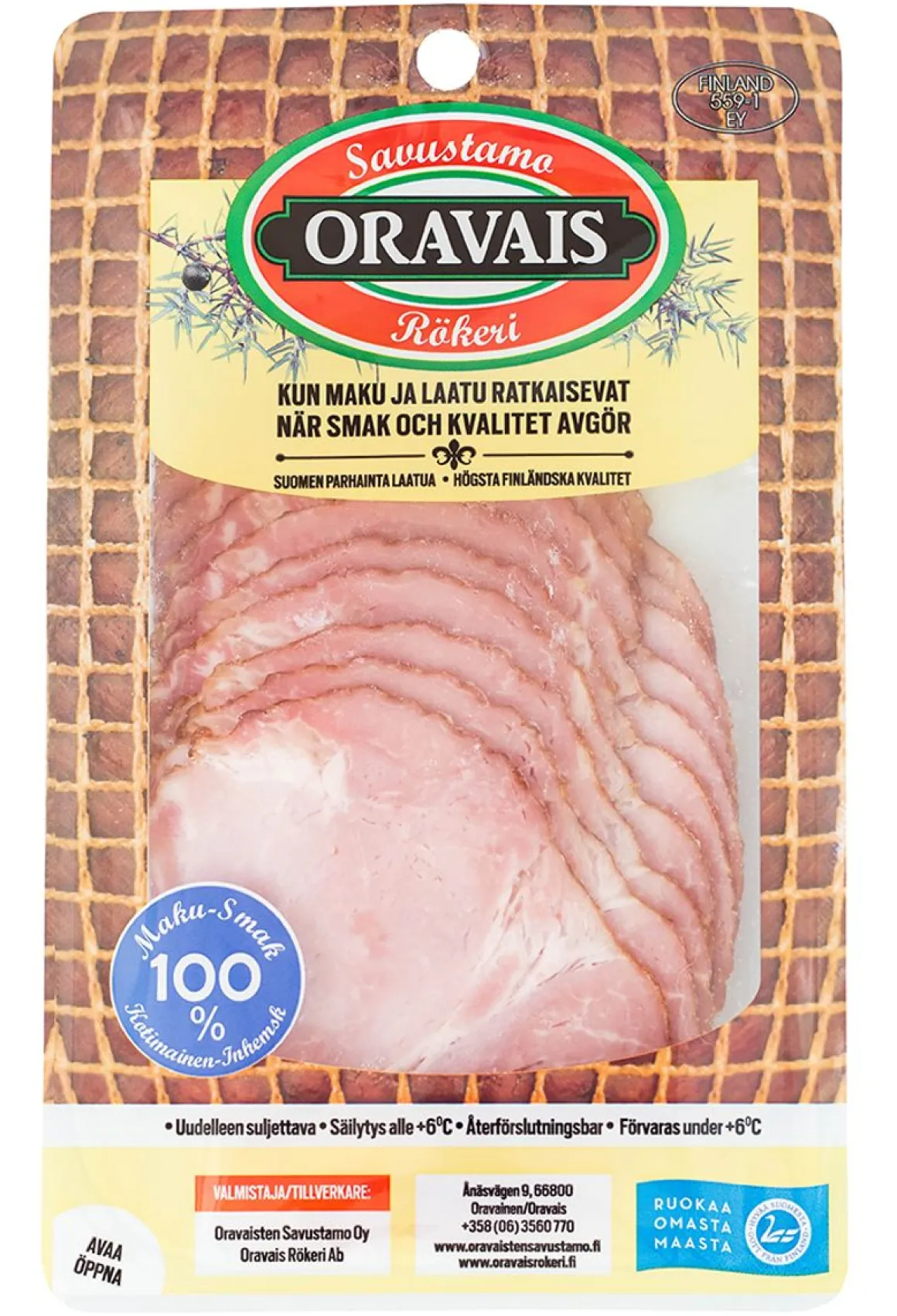 ORAVAISTEN SAVUSTETTU KASSLERI 170 G