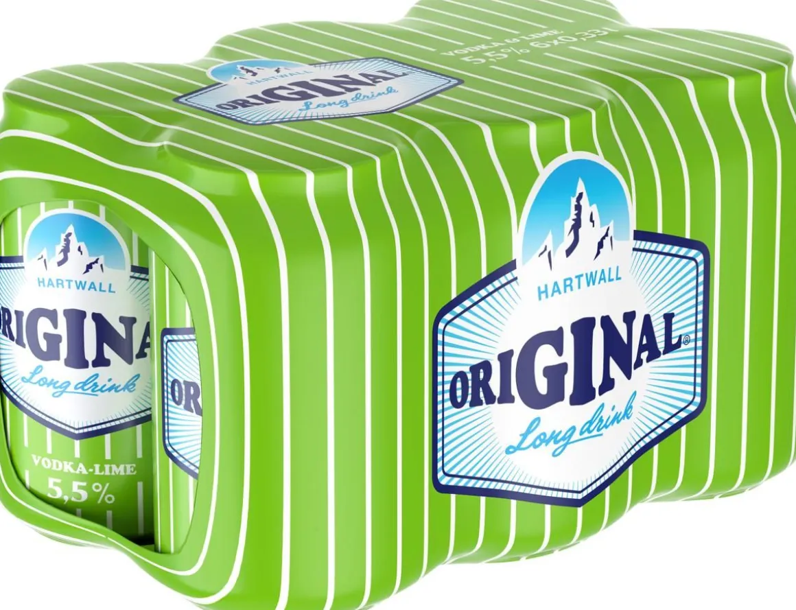 ORIGINAL LONG DRINK 5,5% VODKA-LIME 0,33 TLK 6-PACK 1,98 L