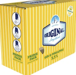 ORIGINAL LONG DRINK 5,5% PINEAPPLE 0,33 TLK 12-PACK 3,96 L