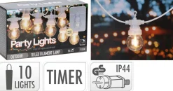 10-OSAINEN LED VALOSARJA LÄMMINVALKOINEN